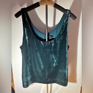 J.Crew woman’s top, size Medium 10.  Velvet green